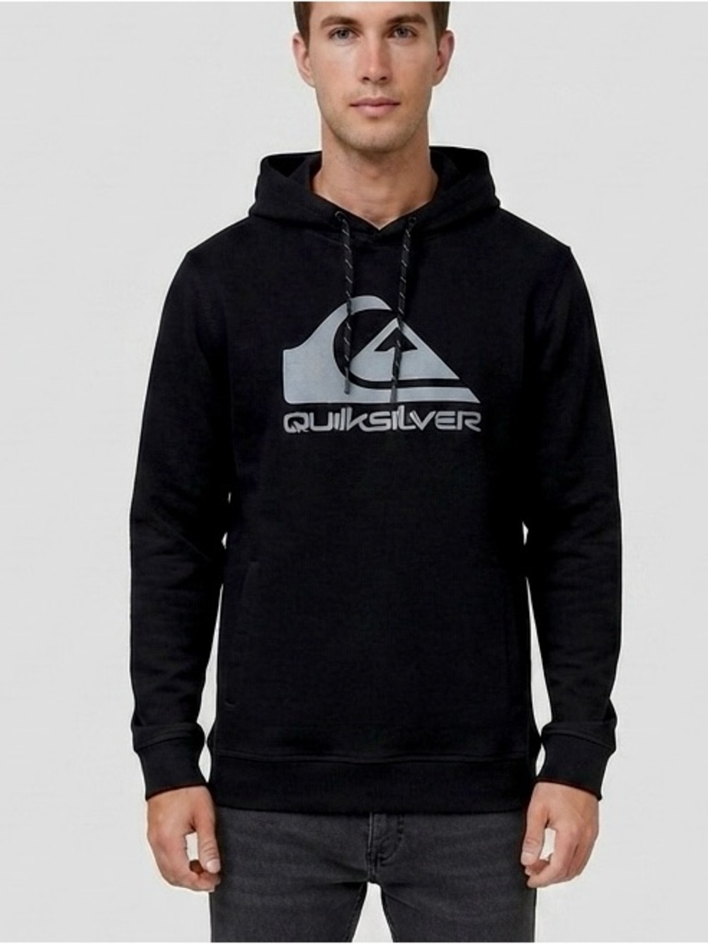 Quiksilver Black Mountain Logo Fleece Hoodie